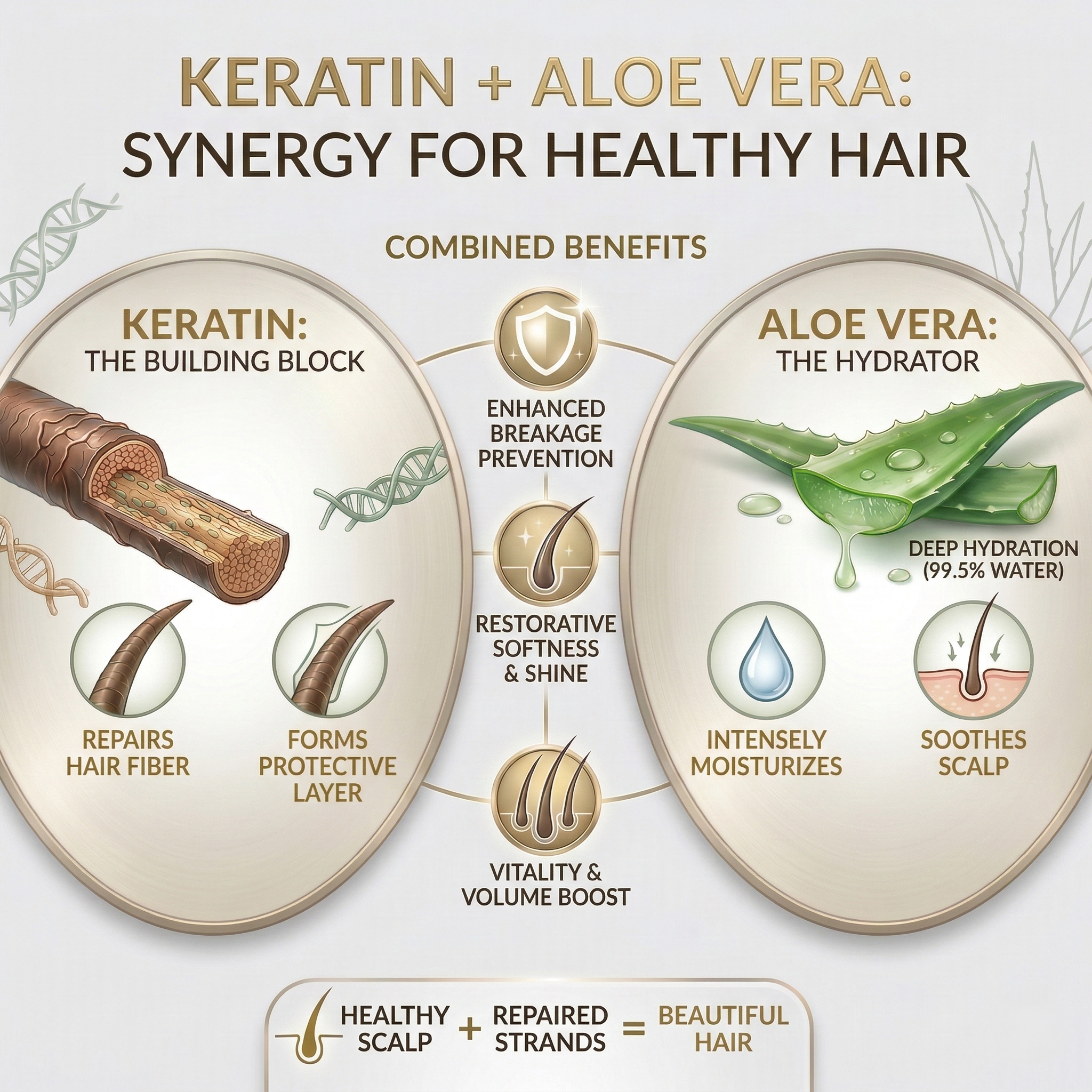 Keratin + Aleovera Shampoo (Sulphate free)